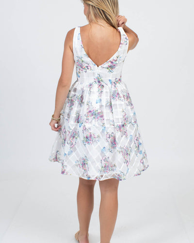 Maeve Clothing XS | US 0 White Floral Dress