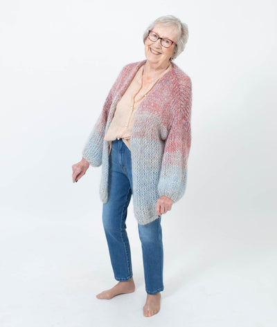 Maiami Clothing Medium Ombre Chunky Knit Cardigan