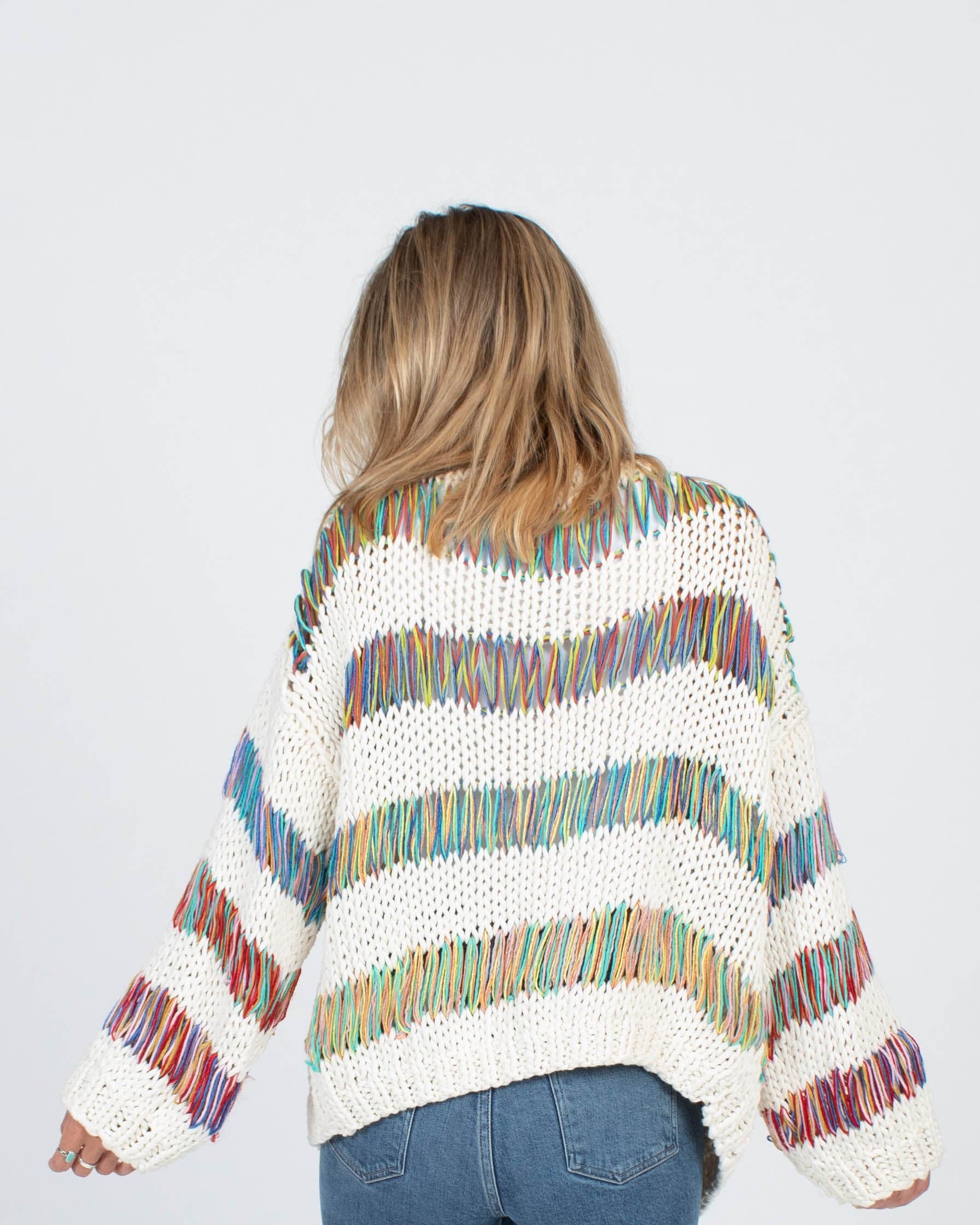 Maiami Clothing XS Multi-colored Rainbow Cardigan