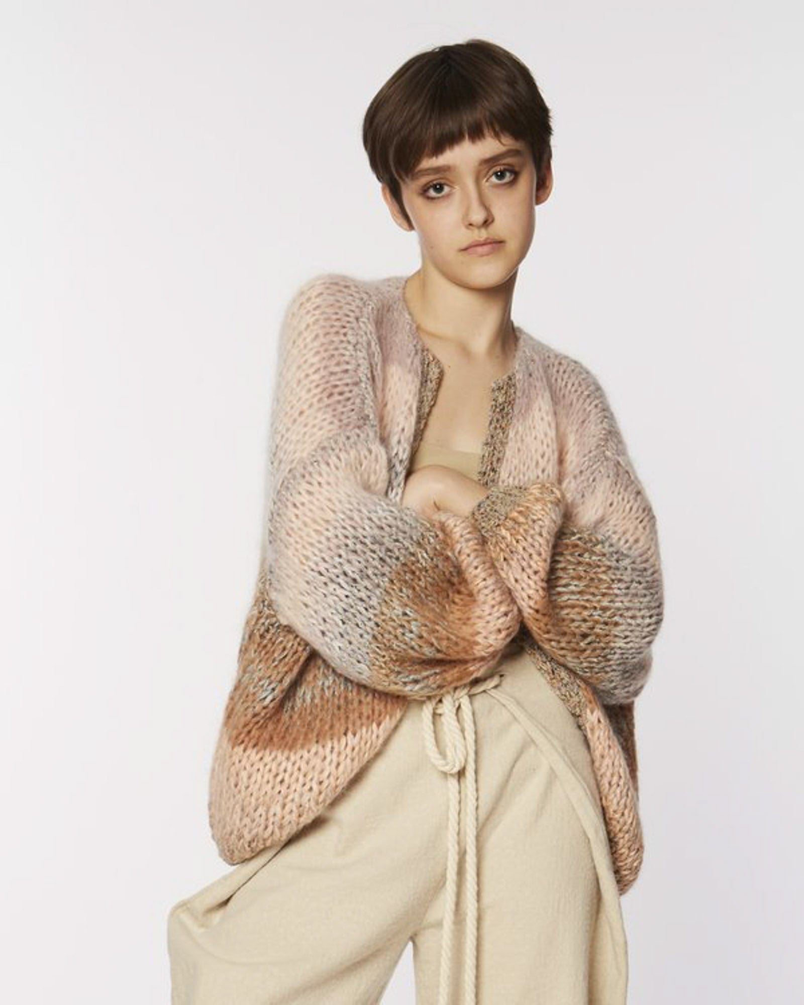 Ombre Mohair Big Cardigan The Revury