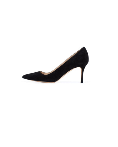 Manolo Blahnik Shoes Large | US 10 Suede Pointed Toe Mid Heel