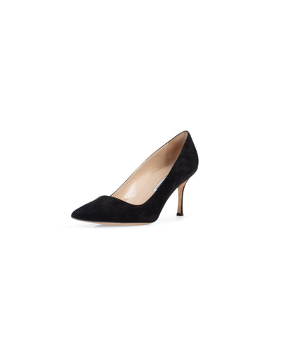 Manolo Blahnik Shoes Large | US 10 Suede Pointed Toe Mid Heel