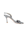 Manolo Blahnik Shoes Large | US 11 Bow & Crystal Slingback High Heel Sandal