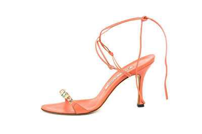 Manolo Blahnik Shoes Medium | US 7 Leather Ankle Strap Sandal