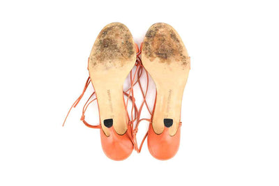 Manolo Blahnik Shoes Medium | US 7 Leather Ankle Strap Sandal