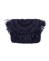 Mar Y Sol Bags One Size Navy "Mia" Mini Fringe Clutch