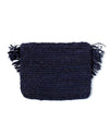 Mar Y Sol Bags One Size Navy "Mia" Mini Fringe Clutch