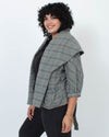 Marc By Marc Jacobs Clothing Large Plaid Cowl Neck Jacket