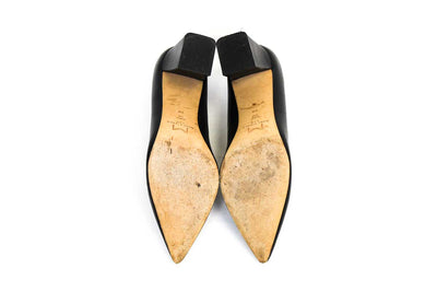 Marc Fisher Shoes Medium | US 8 Black Block Heel Pointed-Toe Pumps