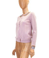 Marc Jacobs Clothing Small Beaded Pink Cardigan