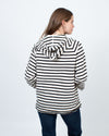 Marni Clothing Medium Striped Half Zip Pullover Sweatshirt