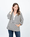 Marni Clothing Medium Striped Half Zip Pullover Sweatshirt