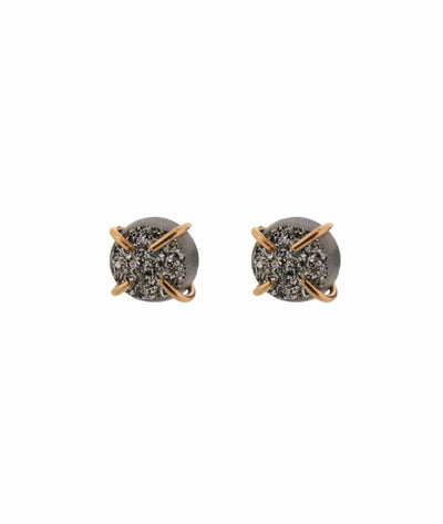 Melissa Joy Manning Jewelry One Size Prong Set Studs Mist Druzy