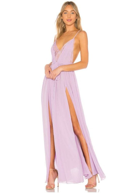 Michael Costello Clothing Small "Justin" Gown in Lavender