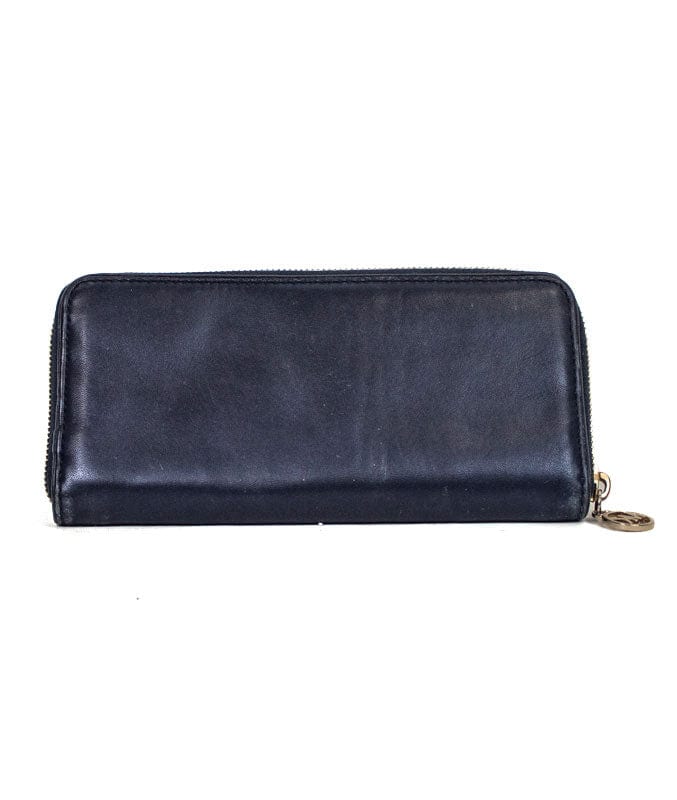 Michael Kors Accessories One Size Navy Leather Continental Wallet