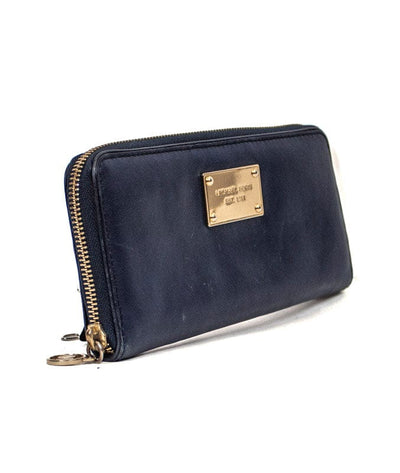 Michael Kors Accessories One Size Navy Leather Continental Wallet