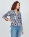 Michael Kors Clothing Medium | US 6 Black Gingham Blouse