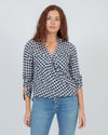 Michael Kors Clothing Medium | US 6 Black Gingham Blouse