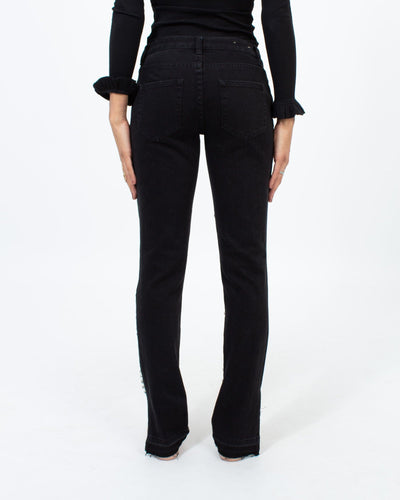Michael Kors Clothing XS Bedazzled Straight Leg Jeans