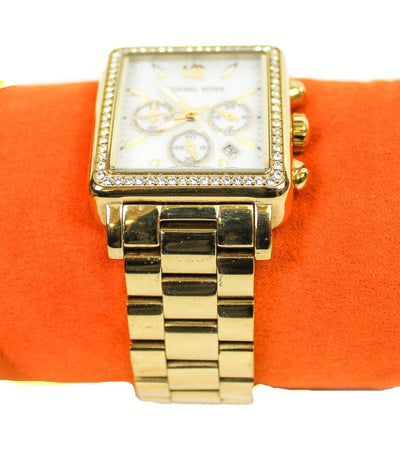 Michael Kors Jewelry One Size Square Gold-Toned Women's Watch