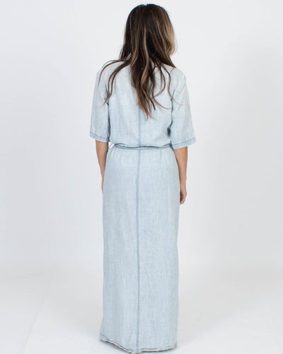 Michael Stars Clothing Medium Washed Denim Shirt Dress