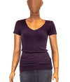 Michael Stars Clothing One Size Casual Ribbed Tee