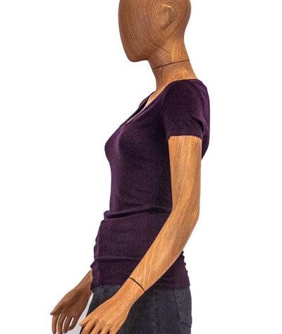 Michael Stars Clothing One Size Casual Ribbed Tee
