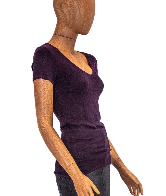 Michael Stars Clothing One Size Casual Ribbed Tee