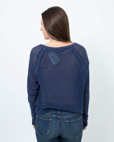 Michael Stars Clothing One Size Mesh Knit Sweater