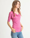 Michael Stars Clothing One Size Pink Cowl Neck Blouse