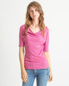 Michael Stars Clothing One Size Pink Cowl Neck Blouse