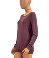 Michael Stars Clothing One Size Supima Long Sleeve Slub Tee