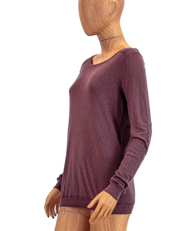 Michael Stars Clothing One Size Supima Long Sleeve Slub Tee