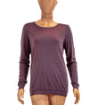 Michael Stars Clothing One Size Supima Long Sleeve Slub Tee