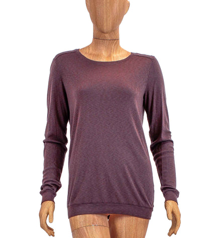 Michael Stars Clothing One Size Supima Long Sleeve Slub Tee