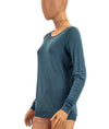 Michael Stars Clothing One Size Supima Long Sleeve Slub Tee