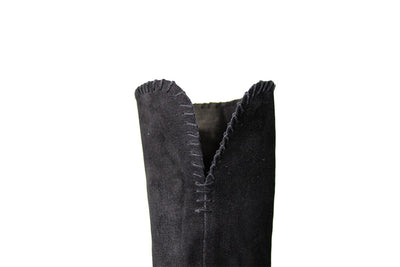 Michele Negri Shoes XS | US 6 Suede Over-The-Knee Boots