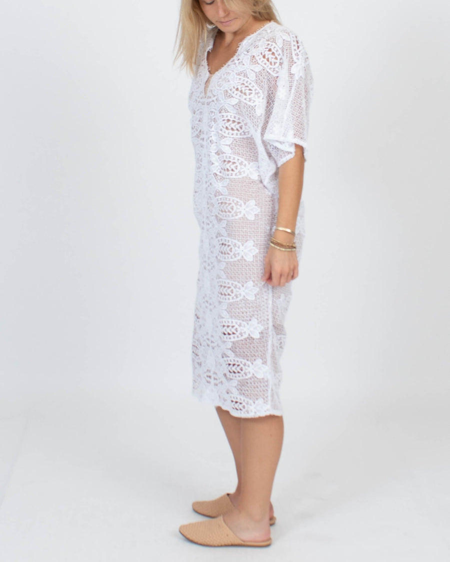 Miguelina Clothing Small "Kate" Lace Cover-Up
