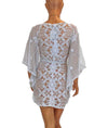 Miguelina Clothing XS "Claudia" Floral Crochet Coverup Dress