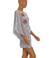 Miguelina Clothing XS "Claudia" Floral Crochet Coverup Dress