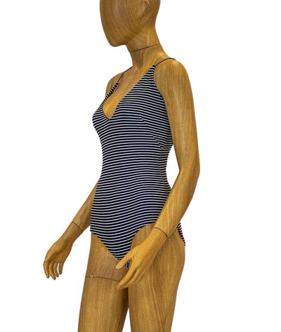 MIKOH Clothing Small Striped One-Piece Swimsuit