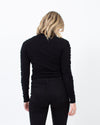 MILLY Clothing Small Black Wool Turtleneck Sweater