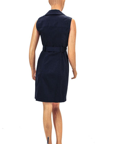 MILLY Clothing Small | US 4 Oxford Button Down Dress with Waist Tie