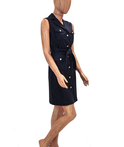 MILLY Clothing Small | US 4 Oxford Button Down Dress with Waist Tie