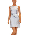 MILLY Clothing Small | US 4 White Pencil Dress with Black Trim