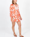 Milly Of New York Clothing Medium | US 6 Silk Floral Sheer Swim Cover-Up