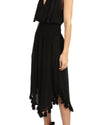 MISA LOS ANGELES Clothing Small "Athena" Black Tassel Dress