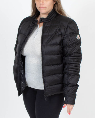 Moncler Clothing Large Black Down Jacket
