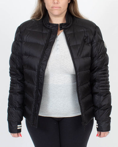 Moncler Clothing Large Black Down Jacket