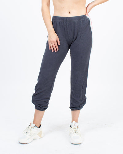 MONROW Clothing Small Striped Side Jogger Sweatpants